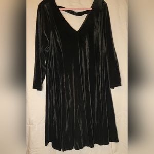 Torrid Black Velvet Dress size 4